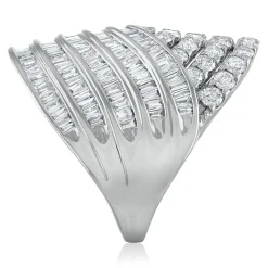 Diamond Woven Band In 10K White Gold (4 Ct. Tw.)