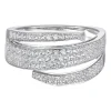 Diamond Wrap Ring In 10K White Gold (3/4 Ct. Tw.)