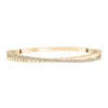 Diamond 'X' Bangle Bracelet In Vermeil (1/3 Ct. Tw.)