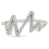 Diamond Zig-Zag Ring In 14K Gold (1/7 Ct. Tw.)