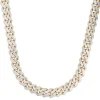 Diamond-Cut Cuban Link Chain In 14K Yellow & White Gold, 24"