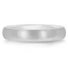Domed Wedding Band In Platinum, 4Mm