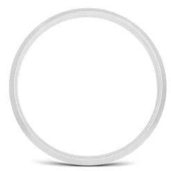 Domed Wedding Band In Platinum, 4Mm