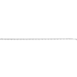 Double-Strand Bead Anklet In Sterling Silver, 10"