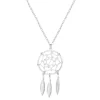 Dream Catcher Necklace In Sterling Silver