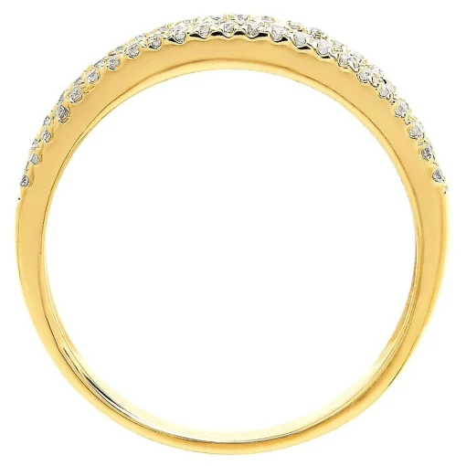 Emerald & 1/3 Ct. Tw. Diamond Ring In 10K Yellow Gold