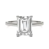 Emerald-Cut Moissanite Ring In 14K White Gold (2 1/2 Ct.)