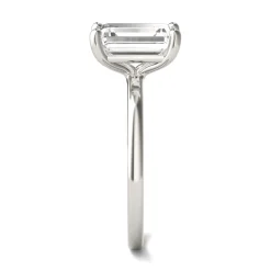 Emerald-Cut Moissanite Ring In 14K White Gold (2 1/2 Ct.)