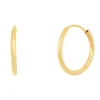 Endless Hoop Earrings In 14K Yellow Gold, 14Mm
