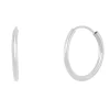 Endless Hoop Earrings In 14K White Gold, 14Mm
