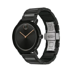 Evolution Men's Watch In Black Ion-Plated Stainless Steel, 40Mm