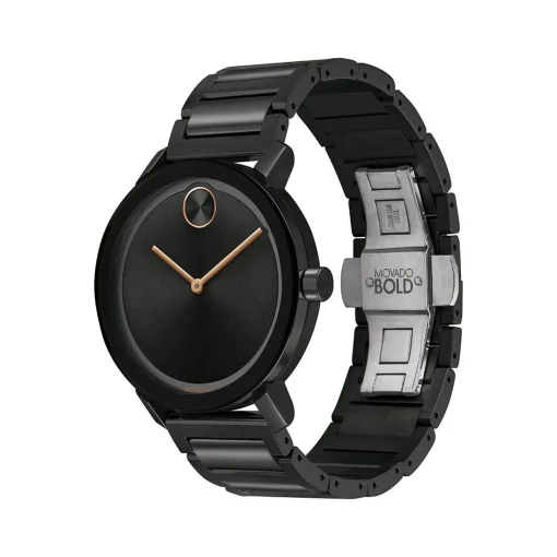 Evolution Men's Watch In Black Ion-Plated Stainless Steel, 40Mm