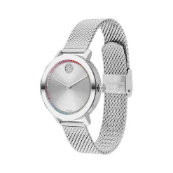 Evolution Mesh Women's Watch With Rainbow Crystal In Stainless Steel, 34Mm