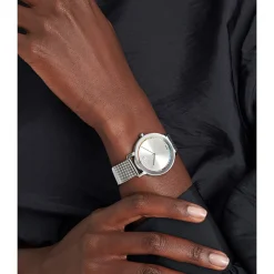 Evolution Mesh Women's Watch With Rainbow Crystal In Stainless Steel, 34Mm
