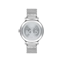 Evolution Mesh Women's Watch With Rainbow Crystal In Stainless Steel, 34Mm