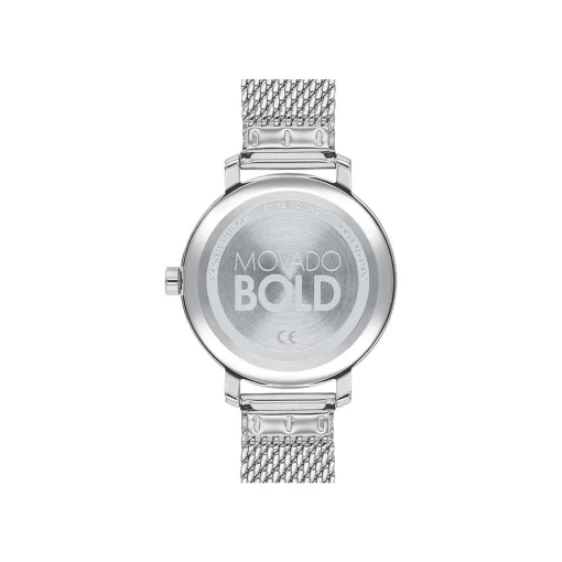 Evolution Mesh Women's Watch With Rainbow Crystal In Stainless Steel, 34Mm