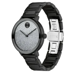 Evolution Women's Watch In Black Ion-Plated Stainless Steel, 34Mm