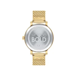 Evolution Women's Watch With Rainbow Crystal In Yellow Gold-Tone Ion-Plated Stainless Steel, 34Mm