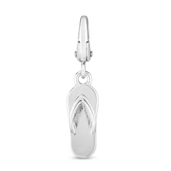Flip Flop Charm In Sterling Silver