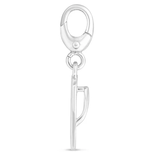 Flip Flop Charm In Sterling Silver