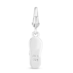 Flip Flop Charm In Sterling Silver