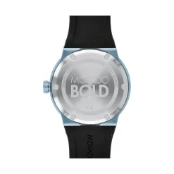 Fusion Black Men's Watch In Ice Blue Ion-Plated Stainless Steel, 42Mm