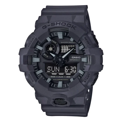 Ga-700 Analog-Digital Men's Watch In Dark Gray Resin