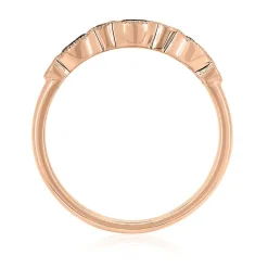 Garnet & Pink Tourmaline Stack Ring In 10K Rose Gold
