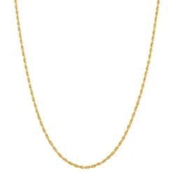 Glitter Rope Chain In 14K Yellow Gold, 22"