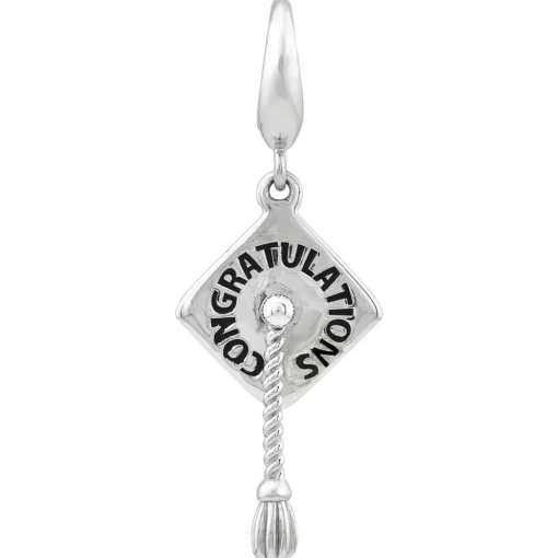 Graduation Charm In Sterling Silver