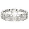 Greek Key Band In Sterling Silver, 6Mm