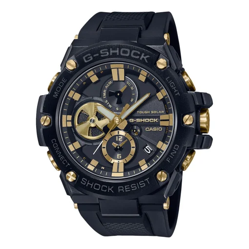 G-Steel Men's Watch In Black &Yellow Gold-Tone
