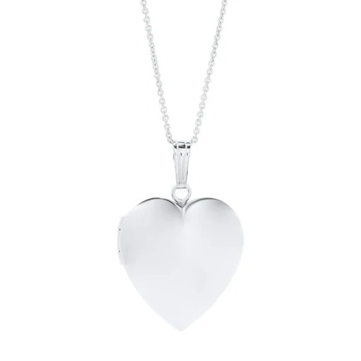 Heart Locket In Sterling Silver