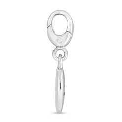 Heart Mom Charm In Sterling Silver