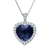 Heart Of The Ocean Pendant In Sterling Silver