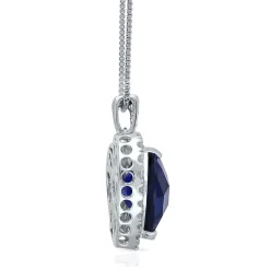 Heart Of The Ocean Pendant In Sterling Silver