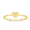Heart Stacking Ring In 14K Yellow Gold