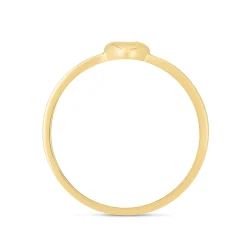 Heart Stacking Ring In 14K Yellow Gold