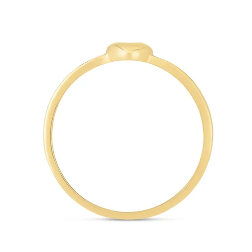 Heart Stacking Ring In 14K Yellow Gold