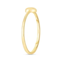Heart Stacking Ring In 14K Yellow Gold