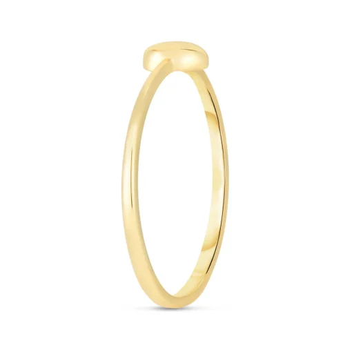 Heart Stacking Ring In 14K Yellow Gold