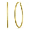 Hoop Earrings In 14K Yellow Gold, 40Mm