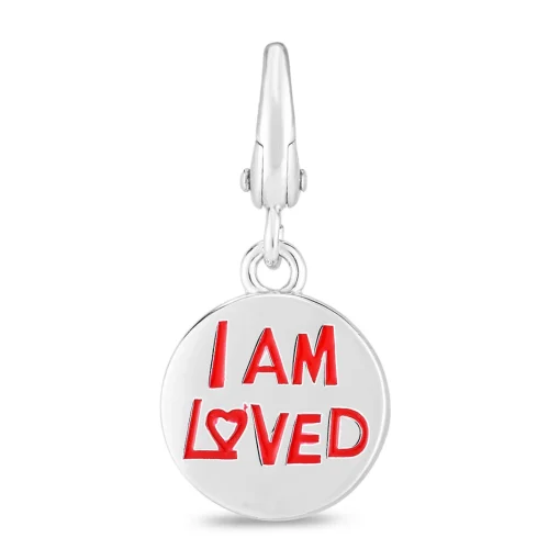 I Am Loved Charm In Sterling Silver