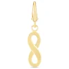 Infinity Charm In 10K Yellow Gold