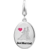 Just Married Charm In Sterling Silver