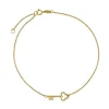 Key Ankle Bracelet In 14K Yellow Gold