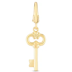 Key Charm In 10K Yellow Gold