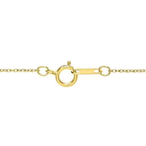 Lab Created Alexandrite & Diamond Pendant In 10K Yellow Gold