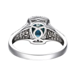 Lab Created Alexandrite & White Sapphire Ring In Sterling Silver