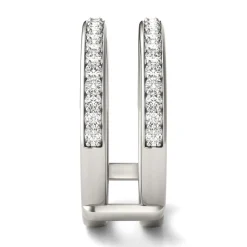Lab Created Moissanite Insert In 14K White Gold